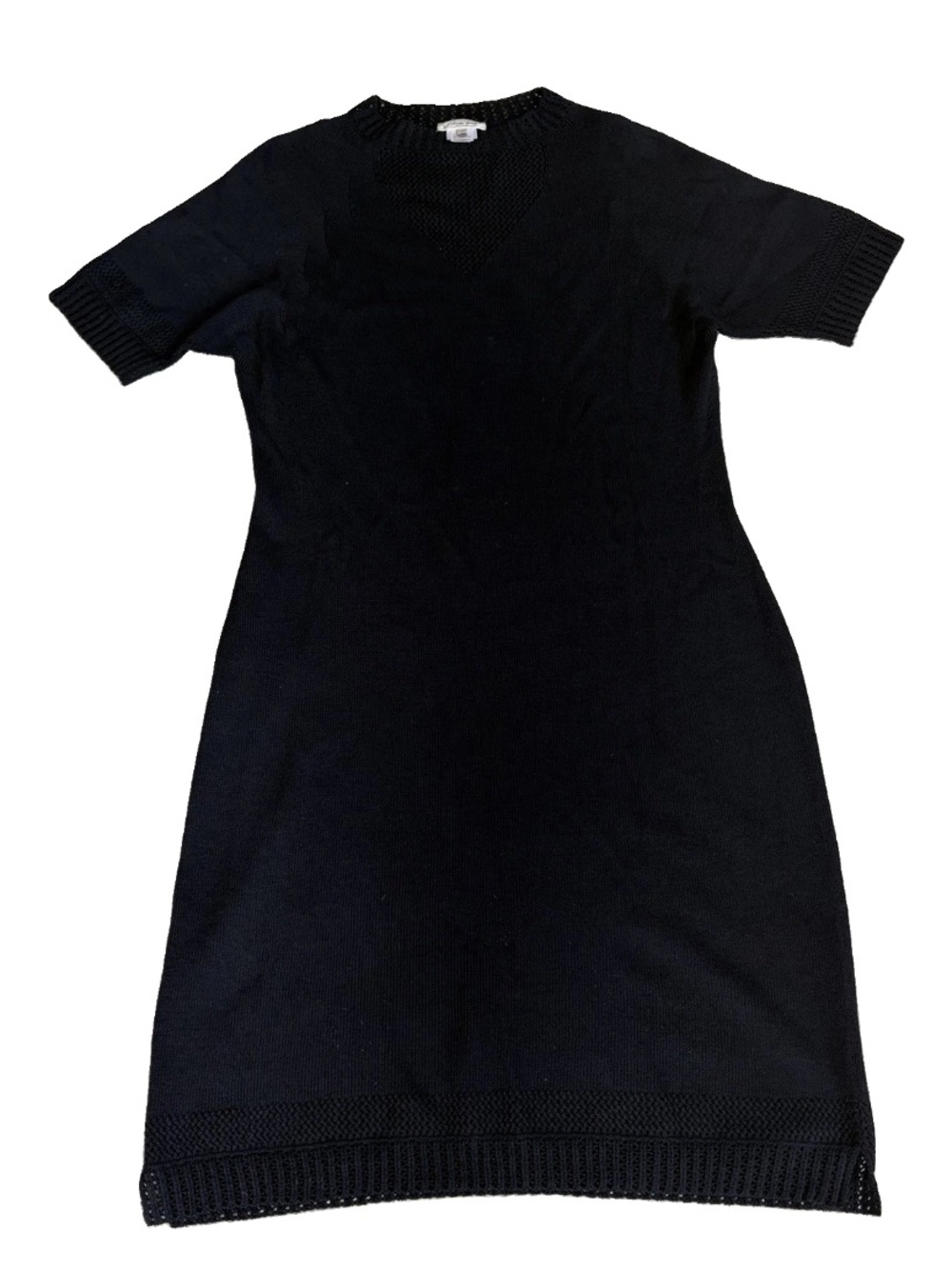 St. John Sport Vintage black dress short sleeve knee length Large